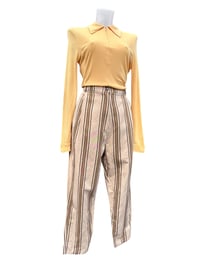 Image 3 of Stripe Tapered Trousers 12