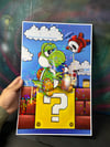 Yoshi Dabs Holographic artprint 