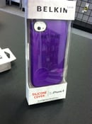 Image of iphone 4 & 4s Purple Belkin Silicone Case
