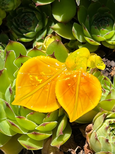 Image of Sunshine Shimmer Double Leaf Pendant