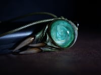Image 6 of Teal Blue Snaggletooth Pendant