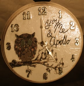 Image of You Me & Apollo Wall Clock - Owl