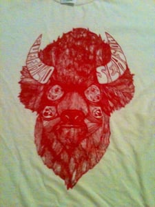 Image of Buffalo Season Bailey Layne T-Shirt (Red on Natural)