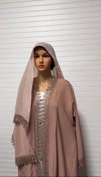 Image 11 of Lace 2 Piece Abaya premium Korean Nida