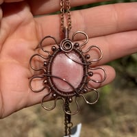 Image 3 of Rhodochrosite Flower Pendant 🌸💘