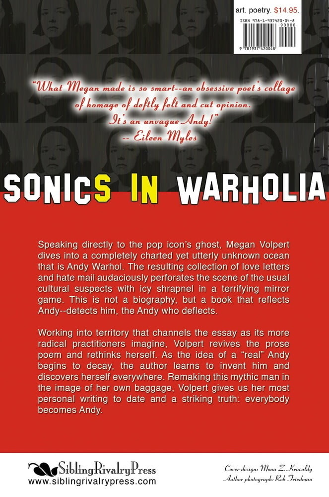 Image of Sonics in Warholia by Megan Volpert (eBOOK)