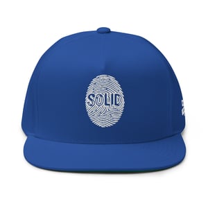 Image of White Printed Solid Snapback 2