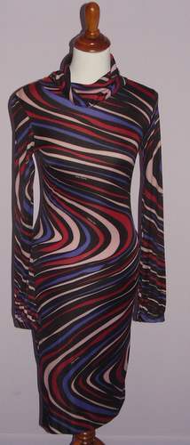 Image of Patrizia Pepe Swirl Multi-Color Club Dress