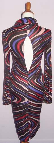 Image of Patrizia Pepe Swirl Multi-Color Club Dress