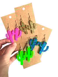 Image 1 of Custom Cactus Earrings