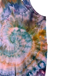 Image 6 of S/M Cotton Blend Knit Pocket Jumpsuit in Muted Spiral Ice Dye