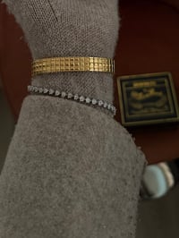 Image 5 of Vintage 18K Gold Ladies Dufonte Gold Dial Watch - New in Box⚜️