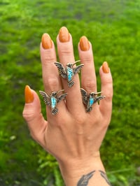 Hummingbird Inlay Ring
