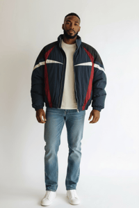 Image 1 of Puffer Dark Blue Bomber 