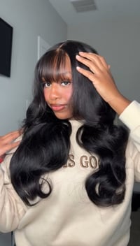 Image 1 of 13x4 fringe bangs glueless wig 