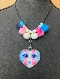 Image 2 of Charm-Puff Necklace: Trans Sweetheart