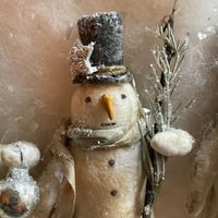 Image 2 of Spun Cotton Snowman, Ornament 3