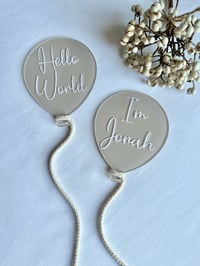 Image 1 of Baby Announcement Balloons 