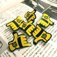 Image 4 of Shaka Race Glove Enamel Pin