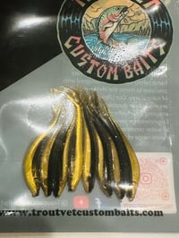 Black & Gold Micro Minnow 8 pcs
