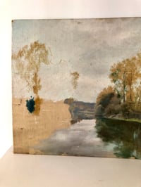 Image 3 of Tableau paysage ocre, vert