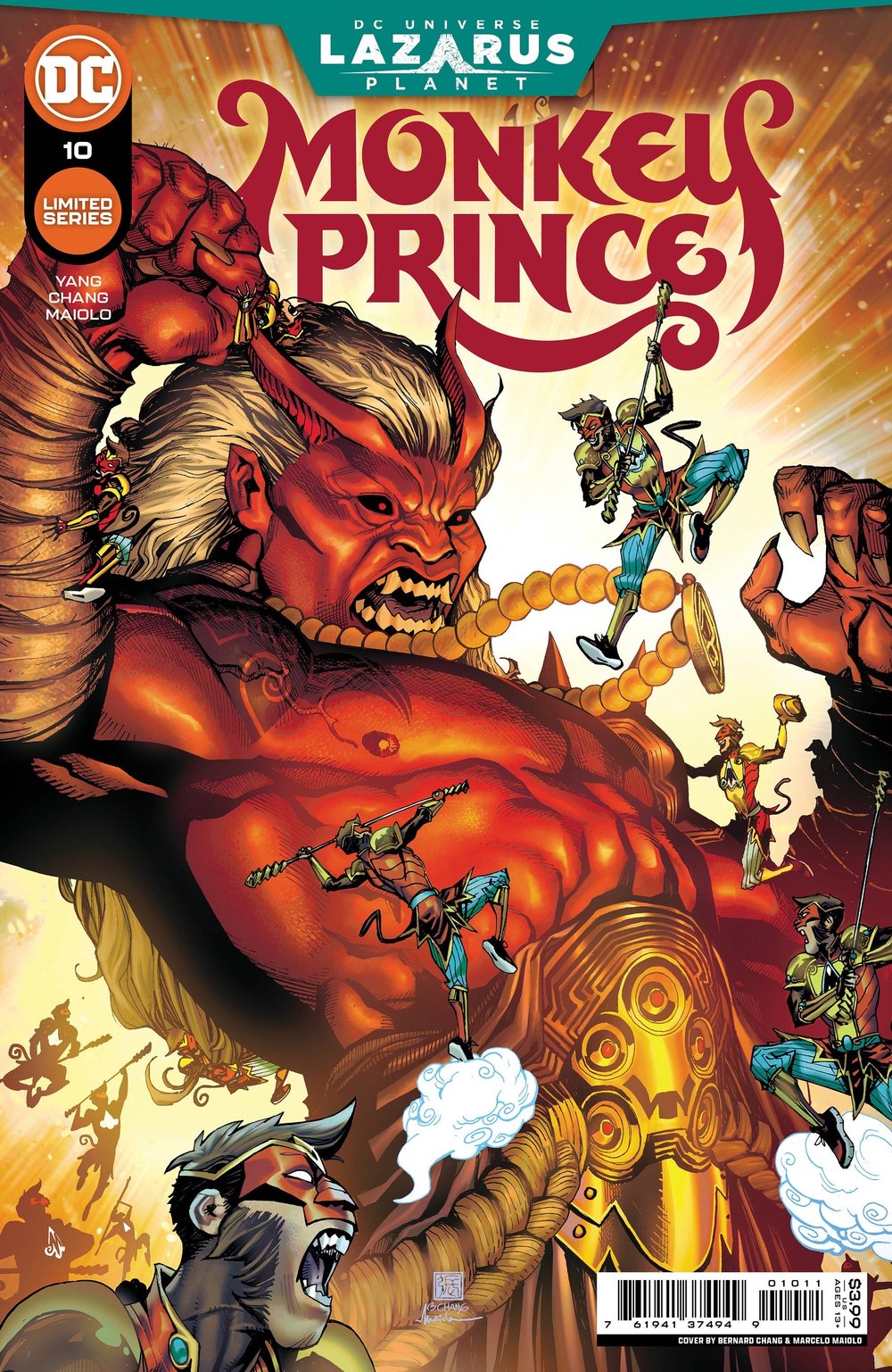 Image of MONKEY PRINCE #10 cover original art