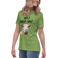 Image 8 of Women's Relaxed T-Shirt, Holy Sheep Shirt | Funny Sheep Humor Graphic Tee