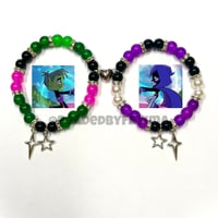 Image 1 of Beast Boy and Raven Matching Bracelets 