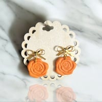 Rose Bow- Orange