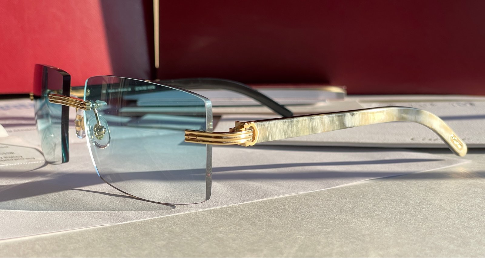 AUTHENTIC CARTIER CT0286O 003 - [MIXED HORN] CUSTOM LENS 007