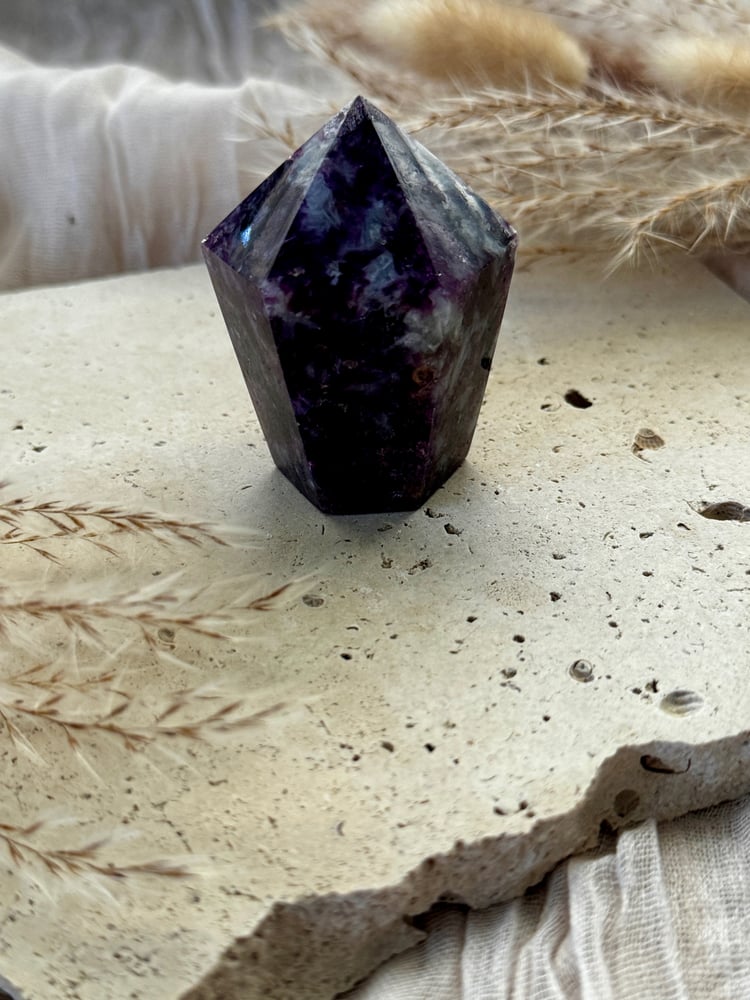 Image of Lepidolite Purple Mica Cupcake Tower 