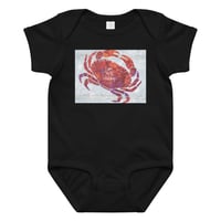 Image 1 of Baby jersey bodysuit with Crabby