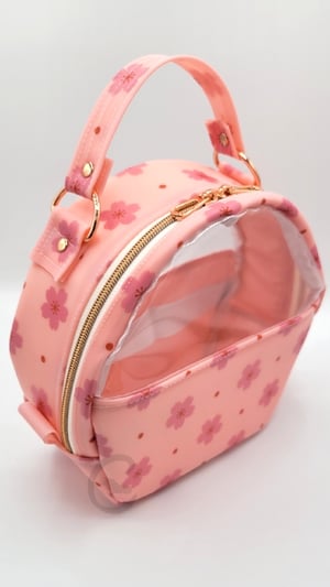 Image of Pink Floral Makeup Bag