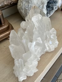 Image 12 of Large Clear Quartz Points Cluster Statement Piece #2132