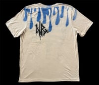 Image 2 of “RIBS OF MONSTERA” CUSTOM PAINTED T-SHIRT XL