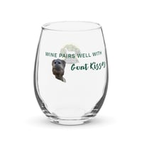 Image 2 of Stemless wine glass- Wine and Goat Kisses