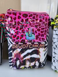 Image 4 of Punk rock leopard print cell phone sling bag (color)