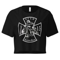 Cross chopper crop top