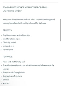 Image 5 of Esponjabon 2in1 with Mother of Pearl Lightening Soap with Sponge