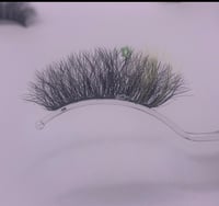 Image 4 of Green with star lashes 