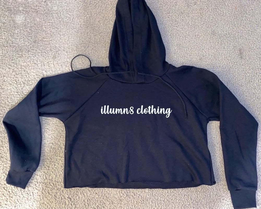 Image of Illumn8 black crop top 