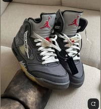 Grey Off White Jordan 5s