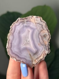 Image 1 of LIGHT PURPLE LAGUNA AGATE WITH PARALAX