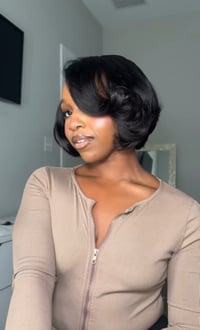Image 3 of Layered closure bob wig 