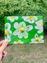 Textured Daisy Painting 5x7”