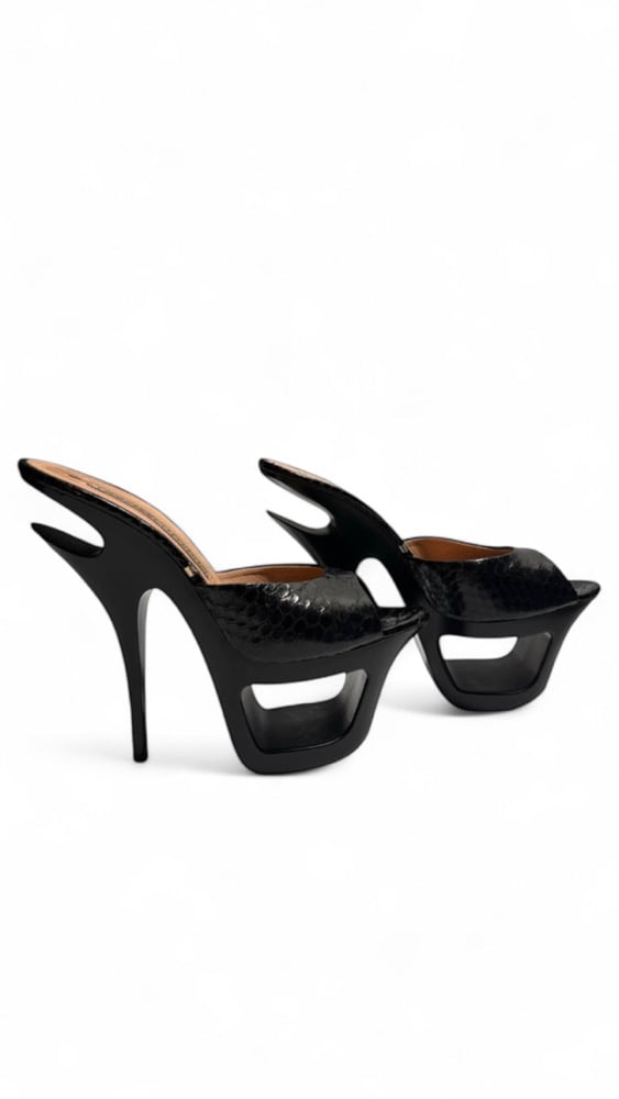 Image of GIANMARCO LORENZI PLATFORM HEELS