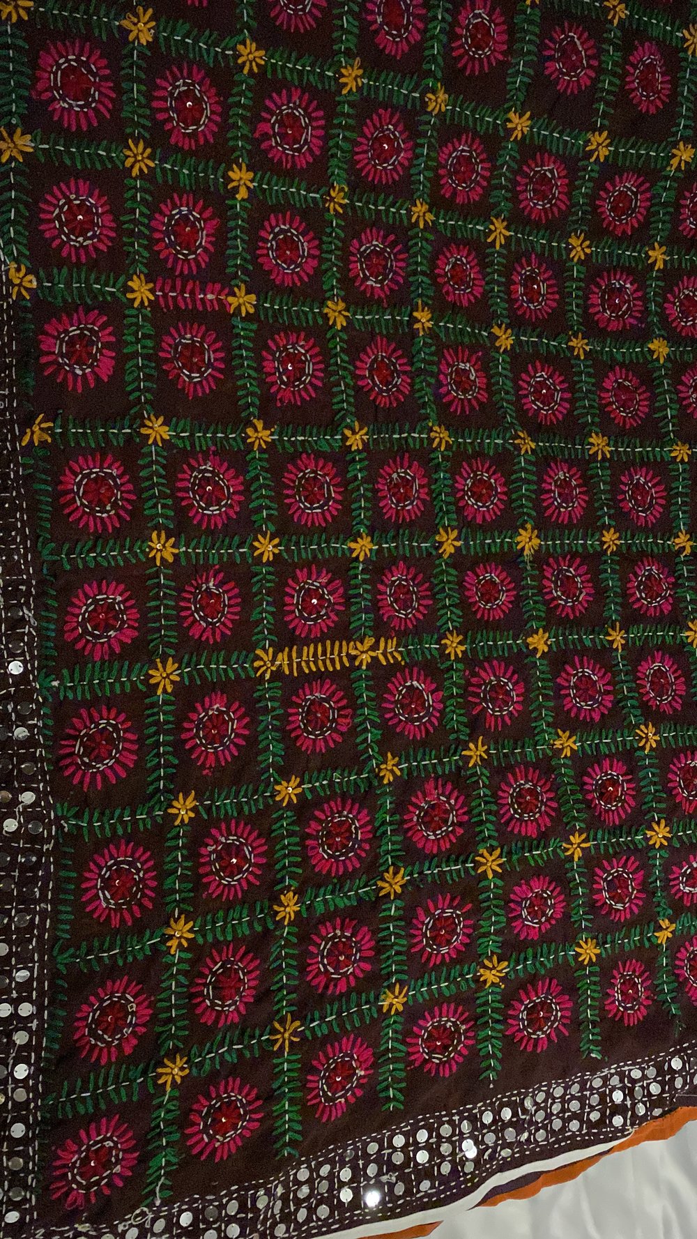 Hand embroidery duppatas 