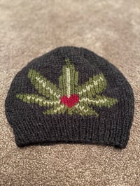 Image 3 of "Pot of Love" Charcoal Beanie – For the Warm & Witty