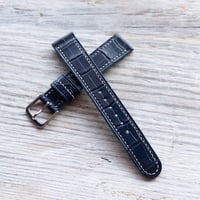 Image 2 of Alligator In 40's Style - Navy Blue