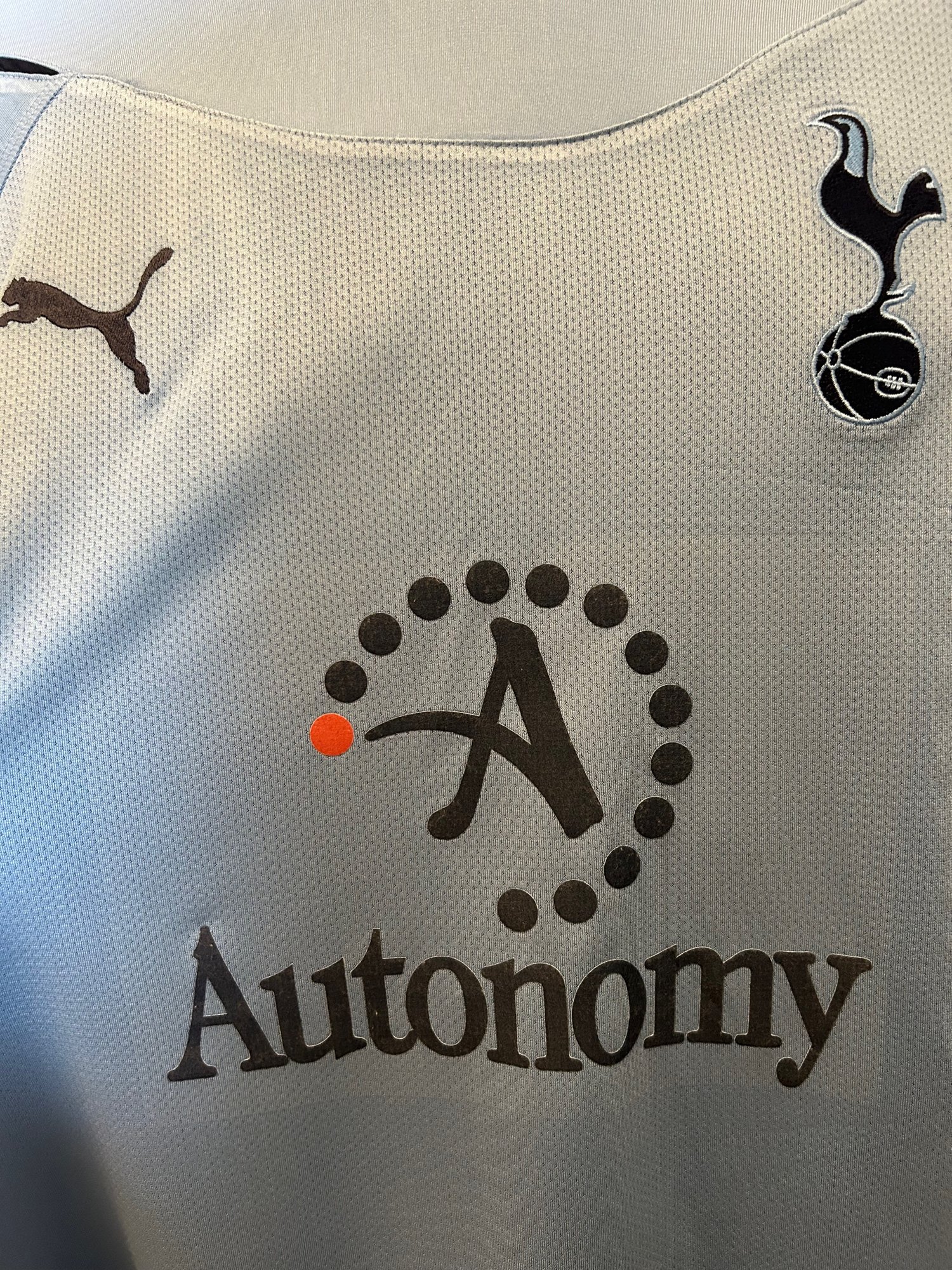 Image of Tottenham Hotspur “BALE 3” 2010/11 Match Issue LS Away Shirt + PL patches (XXL)
